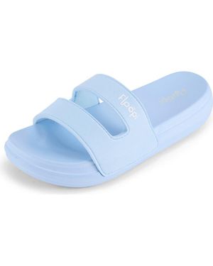 FLOOPI Double Band Slide Sandal - Blue