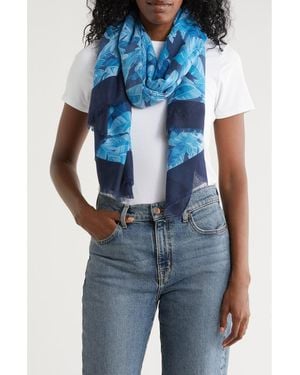 AREA STARS Palm Leaf Scarf - Blue