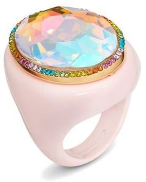 Kurt Geiger Oval Stone Cocktail Ring - Blue