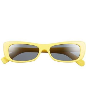 Jacquemus Capri Rectangular Sunglasses - Yellow