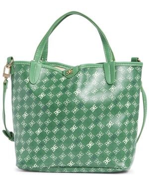 Sam Edelman Harper Monogram Mini Shopper Tote Bag - Green