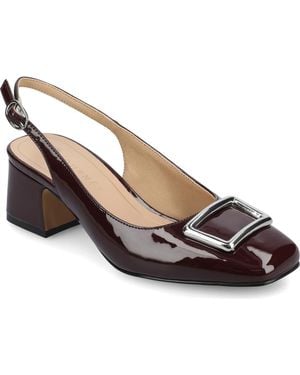 Journee Collection Everlee Slingback Pump - Metallic