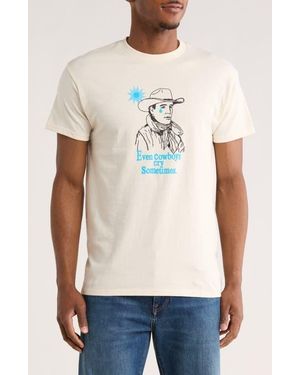 Imperfects Cryin' Cowboy Hank Cotton Graphic T-Shirt - Natural
