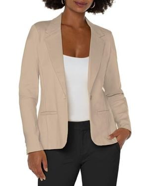 Liverpool Jeans Company Liverpool Fitted Knit Blazer - Natural