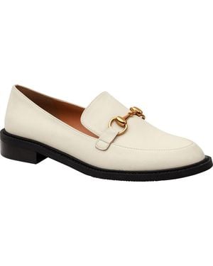 Lisa Vicky Zany Leather Loafers - White
