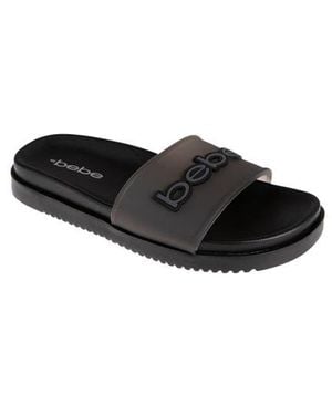 Bebe Translucent Slide Sandal - Black