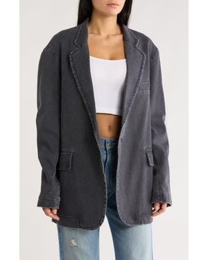 Denimist Deconstructed Corduroy Blazer - Blue