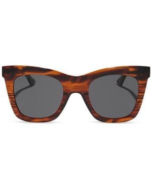 DIFF 50Mm Talia Square Sunglasses - Brown