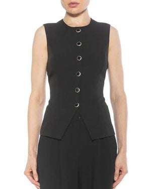 Alexia Admor Kinsley Vest Top - Black
