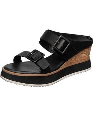 Antelope Dolly Platform Wedge Sandal - Black