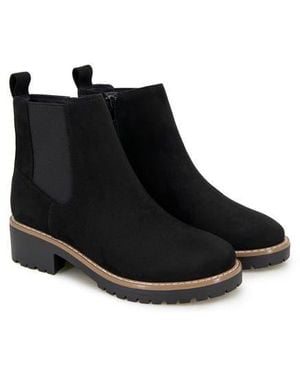 Kensie Kayla Lug Boot - Black