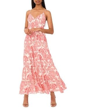 Parker Adia Tiered Maxi Sundress - Pink