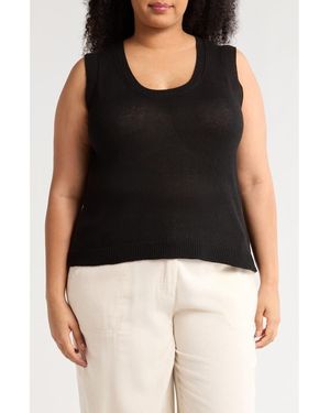 Max Studio Sweater Tank - Black