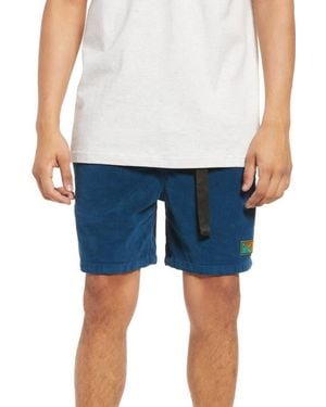 Gotcha Marrietta Stretch Corduroy Shorts - Blue