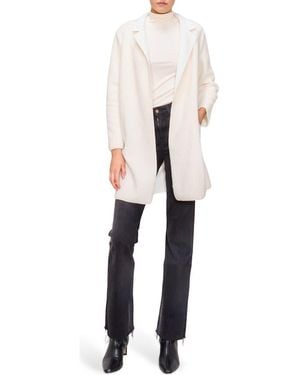 MELLODAY Faux Shearling Coat - Natural