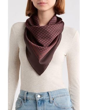 Steve Madden Diamond Foulard Scarf - Red
