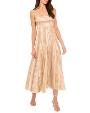 Parker The Izzie Stripe Cutout Cotton Midi Sundress - Natural