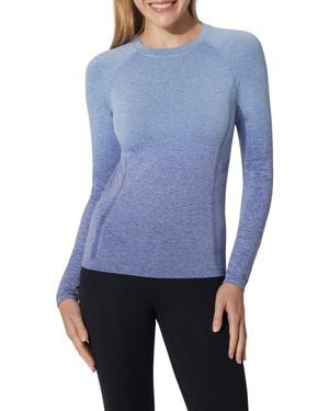 90 Degrees Melora Seamless Long Sleeve Top - Blue