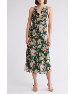 Lush Cowl Neck Maxi Dress - Green