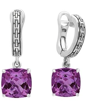 Effy Sterling Amethyst Drop Earrings - Purple
