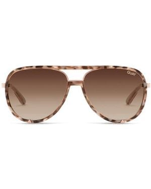 Quay High Profile 60Mm Polarized Aviator Sunglasses - Brown