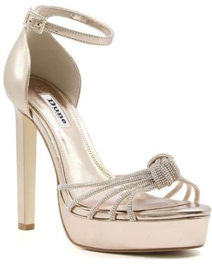Dune Morals Platform Sandal - Metallic