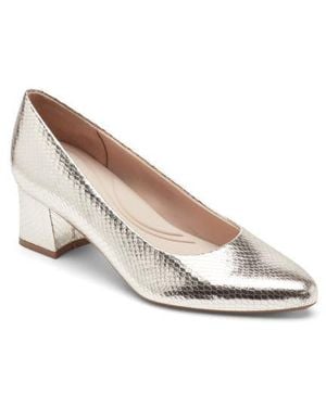 Easy Spirit Nicole Almond Toe Pump - Metallic