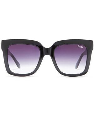 Quay Icy 52Mm Gradient Square Sunglasses - Purple