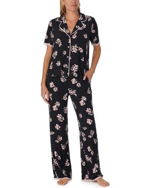Sanctuary Floral Long Pajamas - Blue