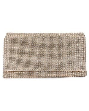 BERNESS Large Rhinestone Embellished Clutch - Gray