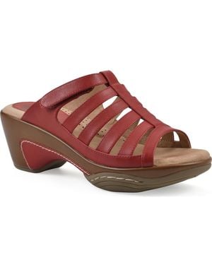 White Mountain Mountain Valencia Wedge Sandal - Red