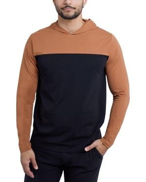 Xray Jeans Colorblock Hooded Sweatshirt - Blue