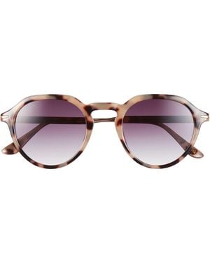 Vince Camuto Gradient Round Sunglasses - Brown
