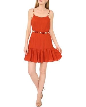 1.STATE Belted Tiered Dress