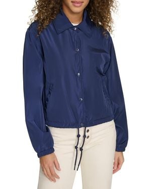 Champion Cropped Coached Jacket - Blue