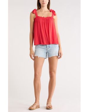 Abound Shoulder Tie Boho Cami - Red