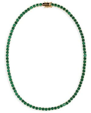 Kurt Geiger Cubic Zirconia Tennis Necklace - Black
