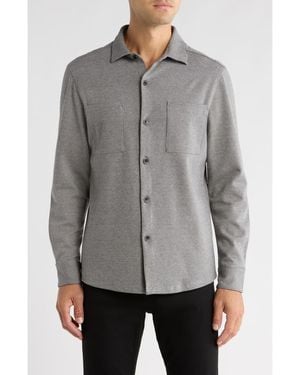 Robert Barakett Seybow Button-Up Overshirt - Gray