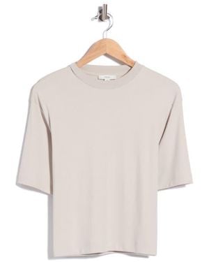 Vince Wide Sleeve Crop T-Shirt - Natural