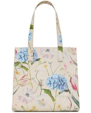 Ted Baker Seacon Croc Embossed Tote - White