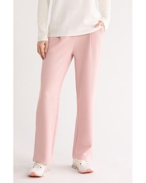 NYDJ Ribbed Scuba Straight Leg Pants - Pink