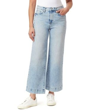 Kensie The Crop Wide Leg Jeans - Blue