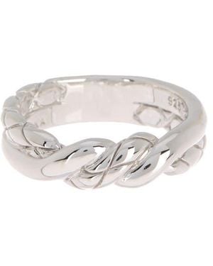 Judith Ripka Twisted Band Ring - White
