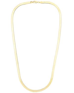 KARAT RUSH 14K Plated Sterling 3.4Mm Herringbone Chain Necklace - White