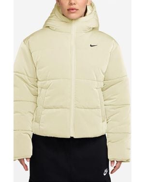 Nike Sportswear Therma-Fit Water Resistant Hooded Puffer Jacket - Natural