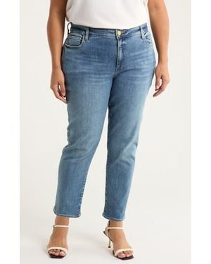 Kut From The Kloth Reese Fab Ab Ankle Slim Straight Leg Jeans - Blue