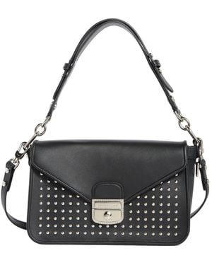 Longchamp Mademoiselle Studded Crossbody Bag - Black