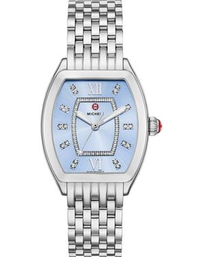 Michele Releve Mid Diamond Two-Tone Bracelet Watch, 40Mm - Metallic