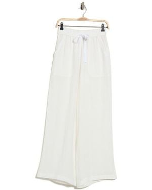 Twp Main St Drawstring Wide Leg Pants - White