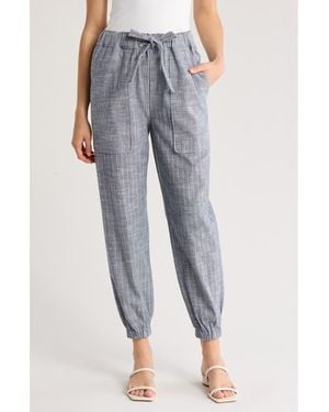 Ramy Brook Emerald Pinstripe Sweatpants - Blue